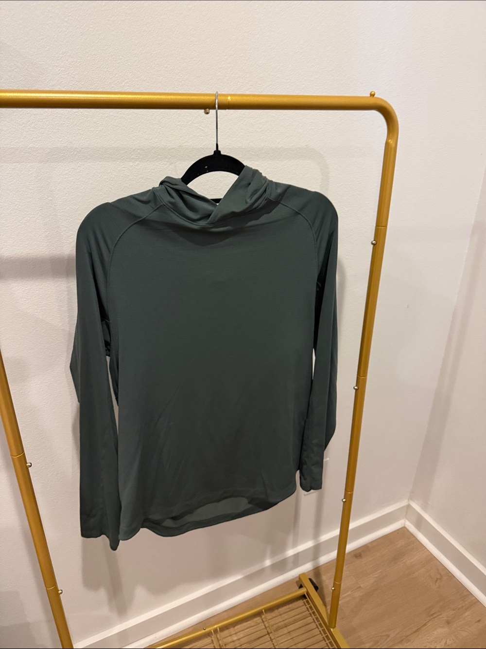 lululemon athletica men's long sleeve hoodie in forest green